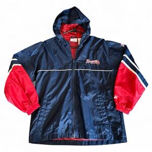 Puma Braves Kids Navy and Red Coat Large 14/16 MLB Genuine Merchandise